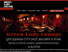 Tablet Screenshot of greenladylounge.com